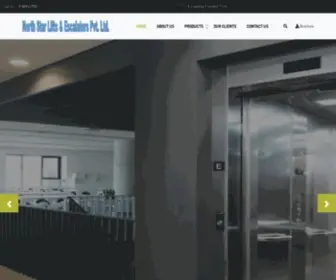 Nsleindia.com(North Star Lifts & Escalators) Screenshot