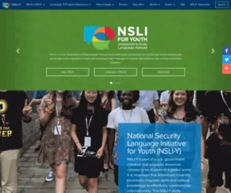 Nsliforyouth.org(NSLI-Y is part of a U.S. government initiative) Screenshot