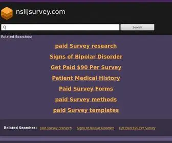 Nslijsurvey.com(nslijsurvey) Screenshot