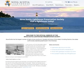 NSLPS.com(NSLPS Nova Scotia Lighthouse Preservation Society) Screenshot