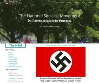 NSM88.com(National Socialist Movement Party Headquarters) Screenshot