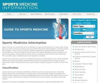 Nsmi.org.uk(Sports Medicine Information) Screenshot