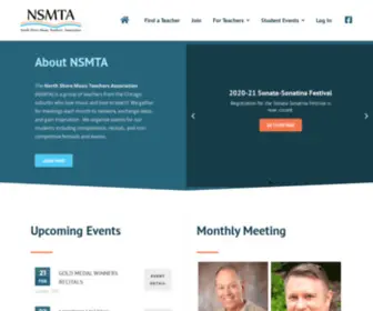 NSmta.org(The North Shore Music Teacher's Assoication Online) Screenshot