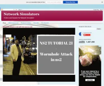 Nsnam.com(This blog) Screenshot
