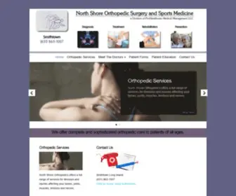 Nsorthopedics.com(North Shore Orthopedic Surgery and Sports Medicine) Screenshot