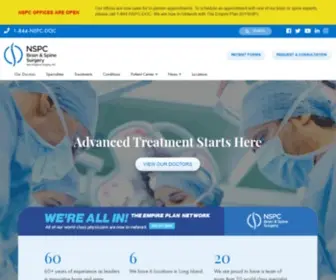 NSPC.com(Neurological Surgery) Screenshot