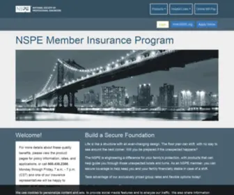 Nspeinsurance.com(NSPE Member Insurance Program) Screenshot