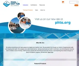 NSPF.org(Pool & Hot Tub Alliance) Screenshot