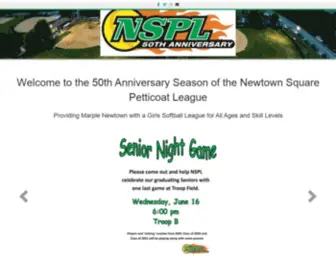 NSPlsoftball.com(Softball for girls of all ages and skill levels) Screenshot