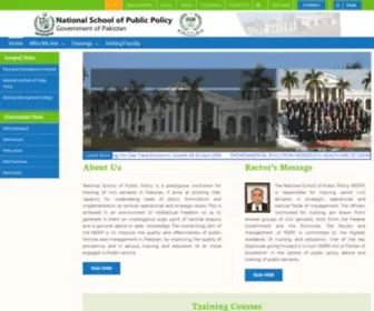 NSPP.gov.pk(National School of Public Policy) Screenshot