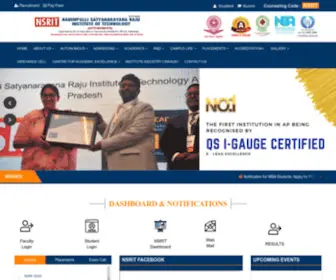 Nsrit.edu.in(NSRT)) Screenshot