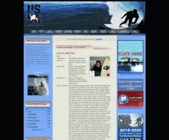Nssa.org(National Scholastic Surfing Association) Screenshot