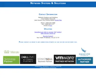 Nssaz.com(Network systems and solutions) Screenshot