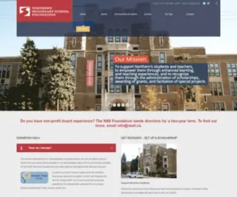 NSSF.ca(Northern Secondary School Foundation) Screenshot