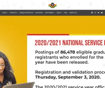 NSS.gov.gh(The National Service Scheme) Screenshot