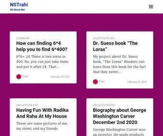 NStrahi.com(All About Me) Screenshot
