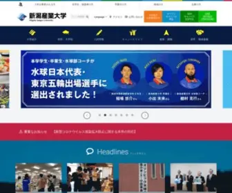 Nsu.ac.jp(新潟産業大学) Screenshot