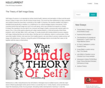 Nsucurrent.com(The Theory of Self Image Essay) Screenshot