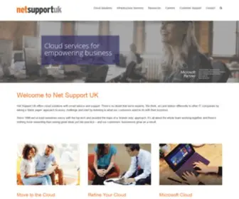 Nsuk.com(Flexible cloud services for business & support. Net Support UK) Screenshot