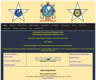 Nsva.org(Navy Seabee Veterans of America) Screenshot