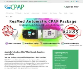 NSWcpap.com.au(Sleep Apnea Machines & Masks) Screenshot