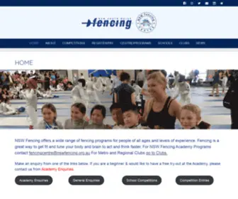 NSwfencing.org.au(New South Wales Fencing Association Inc) Screenshot