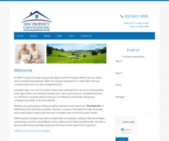 NSWpropertyconveyancing.com(Lismore Conveyancer) Screenshot