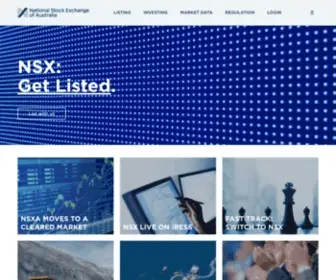 NSX.com.au(National Stock Exchange of Australia) Screenshot