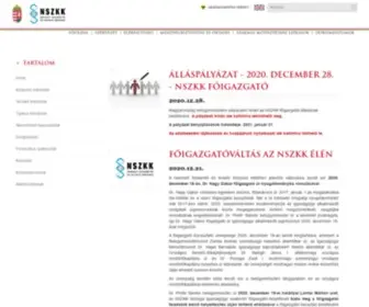 NSZKK.gov.hu(Igazságügy) Screenshot