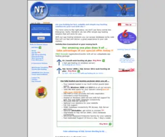 NT-Webspace.com(A premier Windows NT / Windows 2003 (IIS6)) Screenshot