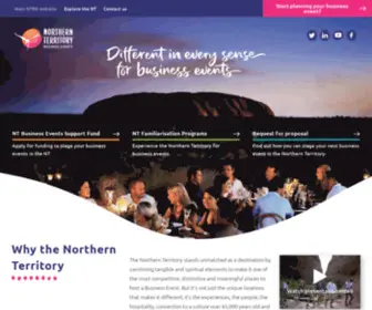 Ntbusinessevents.com.au(Different in Every Sense for Business Events) Screenshot