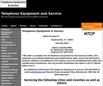 NTCP.com(Telephone Equipment & Service) Screenshot