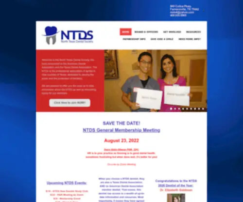 NTDS4.com(North Texas Dental Society) Screenshot