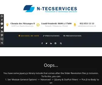 Ntecservices.ch(N-tecservices-Installation sanitaire et dépannage sur vos installations d'eau) Screenshot