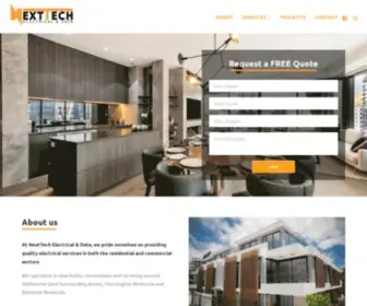 Nted.com.au(NextTech Electrical & Data) Screenshot