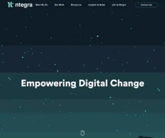Ntegra.co.uk(The empowered way to digital change. Ntegra) Screenshot