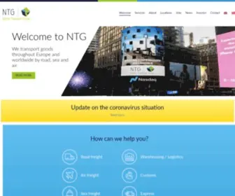 NTG.com(NTG Nordic Transport Group A/S) Screenshot