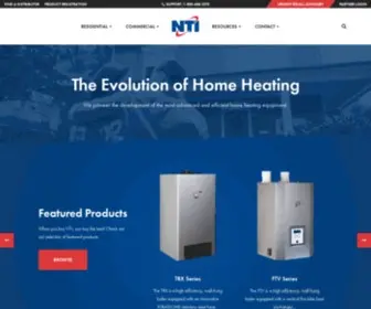 Ntiboilers.com(NTI Boilers) Screenshot