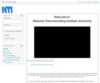 Nticentral-Training.org(The National Telecommuting Institute) Screenshot