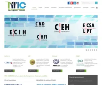 Nticexpertise.com(NTIC EXPERTISE est un centre de formation et d’examen accrédité par) Screenshot