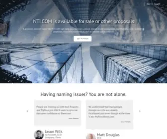 Nti.com(A unique opportunity to secure for your brand) Screenshot