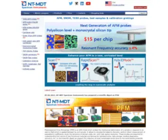 NTMDT-Tips.com(Buy AFM probes) Screenshot
