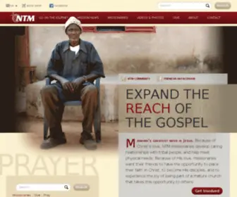 NTM.org.uk(Expand the Reach of the Gospel) Screenshot