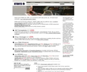 Ntonyx.com(Intelligent Music Software) Screenshot