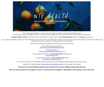 NTphealthproducts.com.au(NTP Health Products) Screenshot