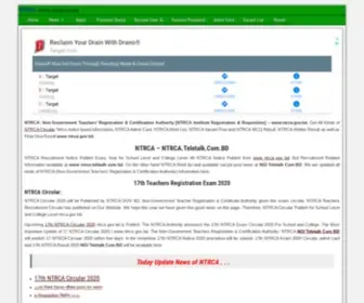 NTrcateletalkcombd.com(NTRCA) Screenshot