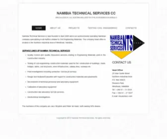 NTSCC.com(Namibia Technical Services cc was founded in April 2000 and) Screenshot