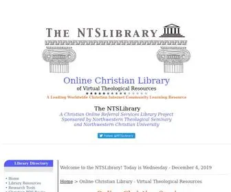 NTslibrary.com(Online Christian Library) Screenshot