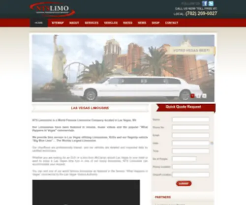 NTslimo.com(Las Vegas Limo) Screenshot