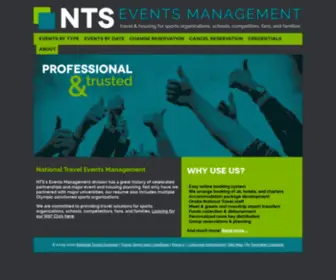 NTSsportstravel.com(NTS Events Management) Screenshot